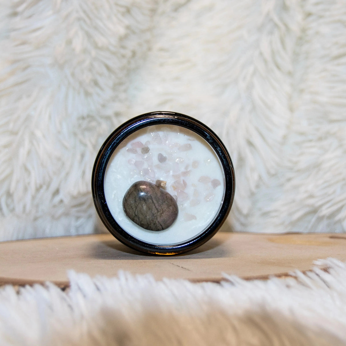 Bougie parfumée Lithothérapie Amour - L'Atelier Ginko - Boutique en Ligne