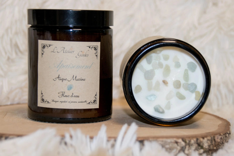 Bougie parfumée Lithothérapie Apaisement L'Atelier Ginko - Boutique en Ligne