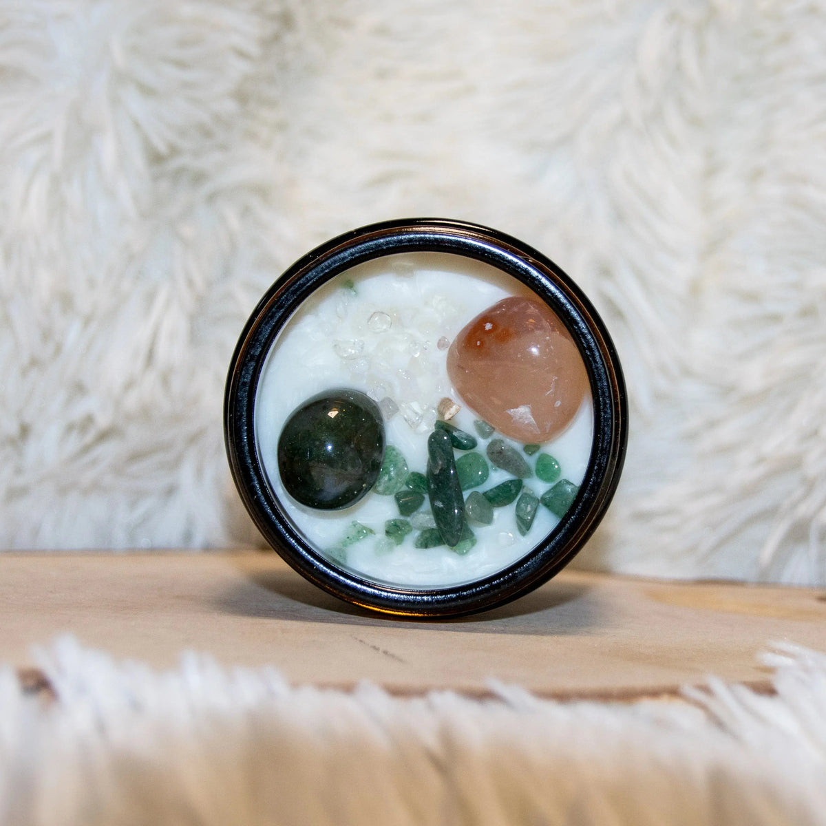 Bougie parfumée Lithothérapie Good Vibes - L'Atelier Ginko - Boutique en Ligne