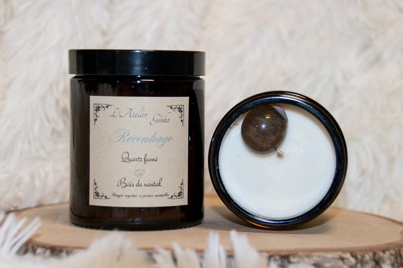 Bougie parfumée Lithothérapie Recentrage L'Atelier Ginko - Boutique en Ligne