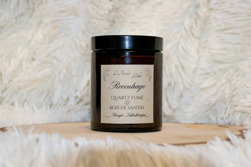 Bougie parfumée Lithothérapie Recentrage - L'Atelier Ginko - Boutique en Ligne