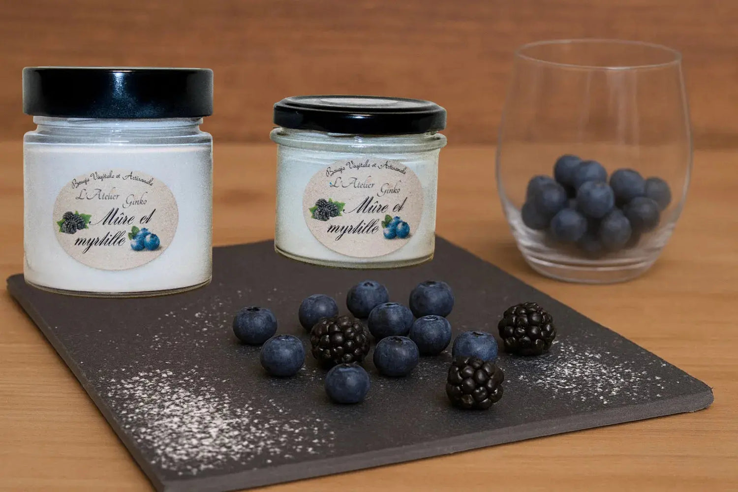 Bougie parfumée Mûre et myrtille L'Atelier Ginko - Boutique en Ligne