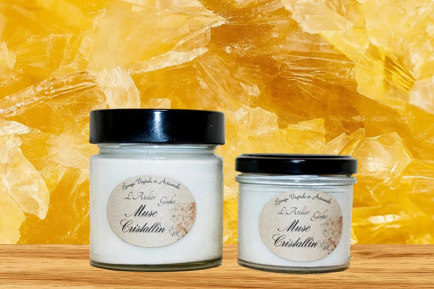 Bougie parfumée Musc Cristallin L'Atelier Ginko - Boutique en Ligne