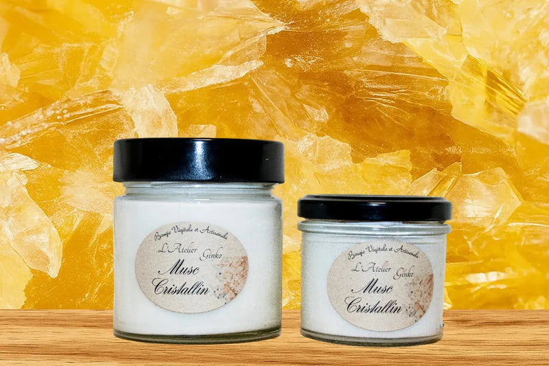 Bougie parfumée Musc Cristallin L'Atelier Ginko - Boutique en Ligne