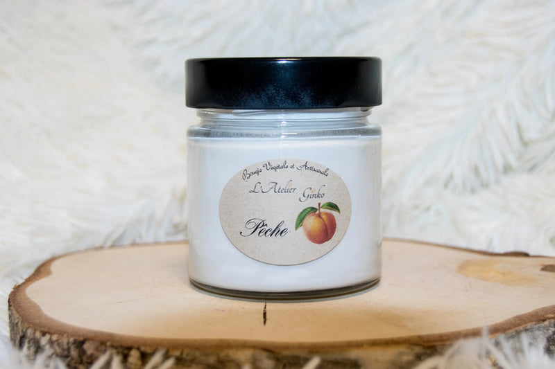 Bougie parfumée Pêche L'Atelier Ginko - Boutique en Ligne