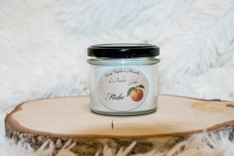 Bougie parfumée Pêche L'Atelier Ginko - Boutique en Ligne