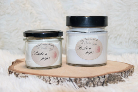 Bougie parfumée Barbe à Papa - L'Atelier Ginko - Boutique en Ligne