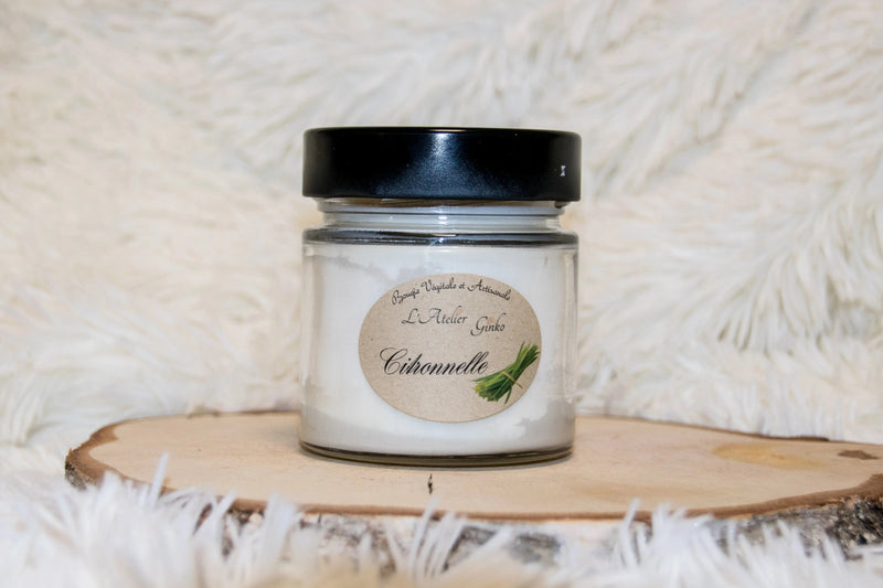 Bougie parfumée Citronnelle L'Atelier Ginko - Boutique en Ligne