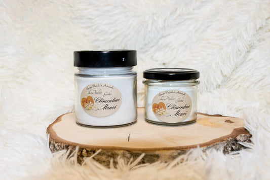 Bougie parfumée Clémentine Monoï L'Atelier Ginko - Boutique en Ligne