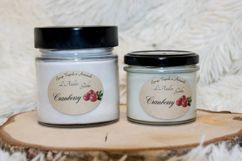 Bougie parfumée Cranberry L'Atelier Ginko - Boutique en Ligne
