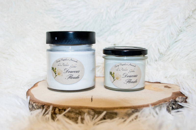 Bougie parfumée Douceur Florale L'Atelier Ginko - Boutique en Ligne