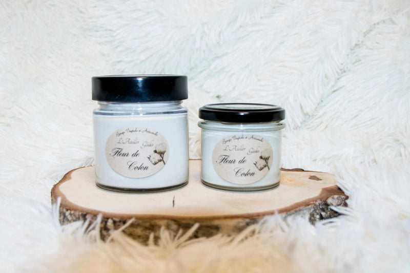 Bougie parfumée Fleur de Coton L'Atelier Ginko - Boutique en Ligne