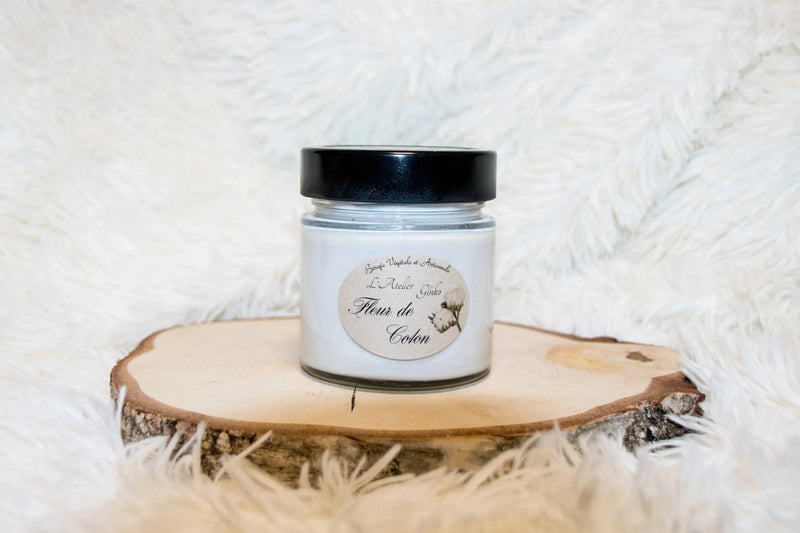 Bougie parfumée Fleur de Coton L'Atelier Ginko - Boutique en Ligne