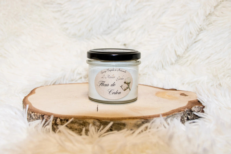 Bougie parfumée Fleur de Coton L'Atelier Ginko - Boutique en Ligne