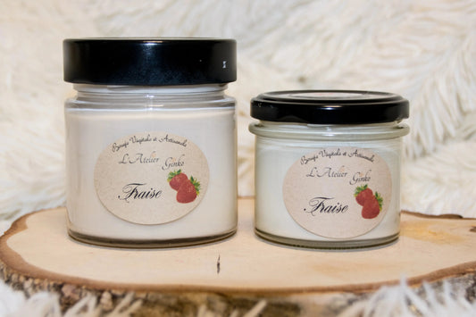 Bougie parfumée Fraise L'Atelier Ginko - Boutique en Ligne