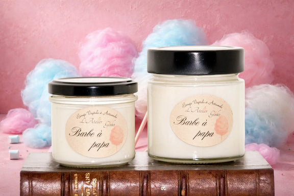 Bougie parfumée Barbe à Papa L'Atelier Ginko - Boutique en Ligne