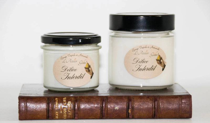 Bougie parfumée Délice Interdit L'Atelier Ginko - Boutique en Ligne