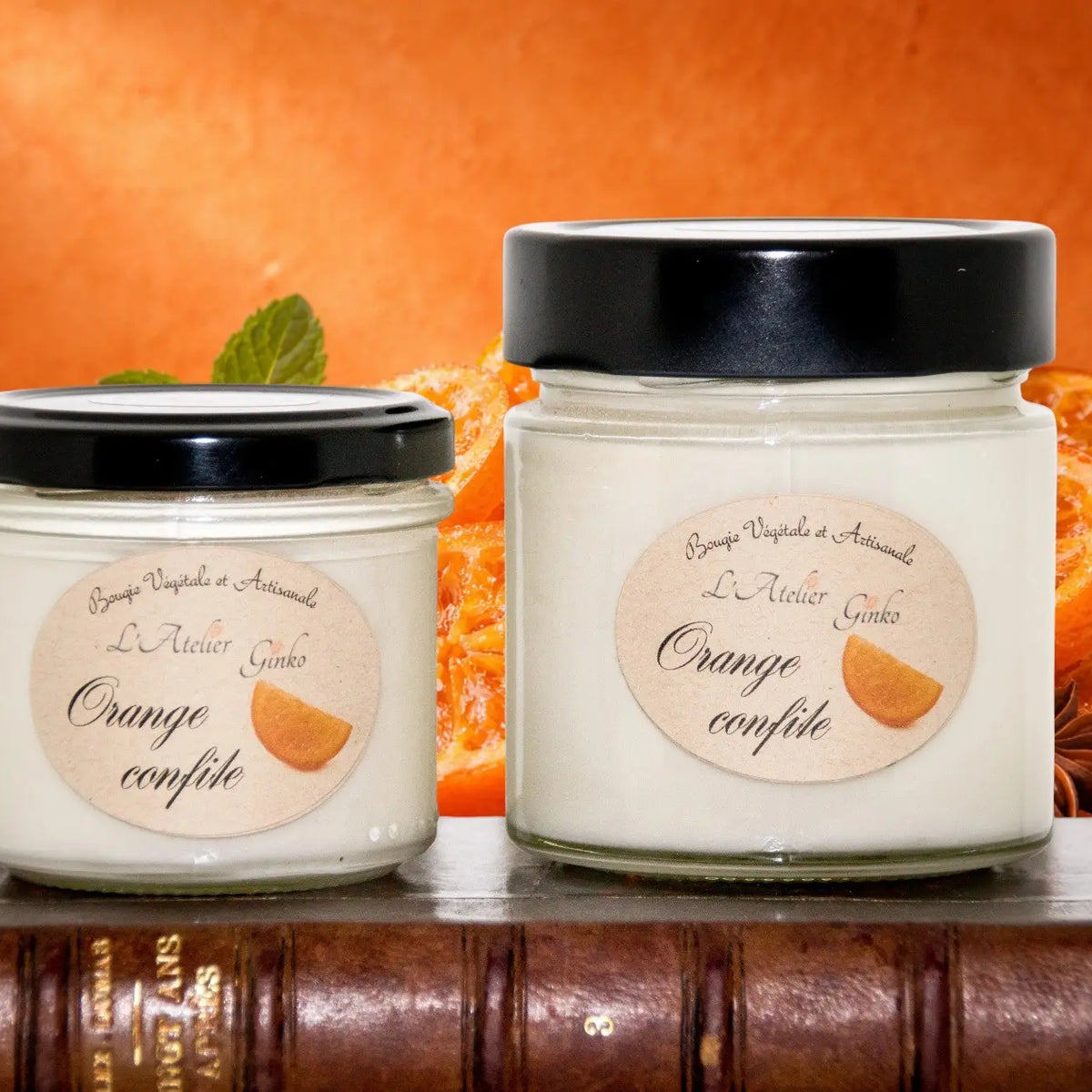 Bougie parfumée Orange Confite L'Atelier Ginko - Boutique en Ligne