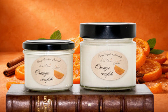Bougie parfumée Orange Confite L'Atelier Ginko - Boutique en Ligne