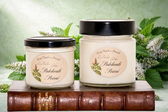 Bougie parfumée Patchouli Poivré L'Atelier Ginko - Boutique en Ligne