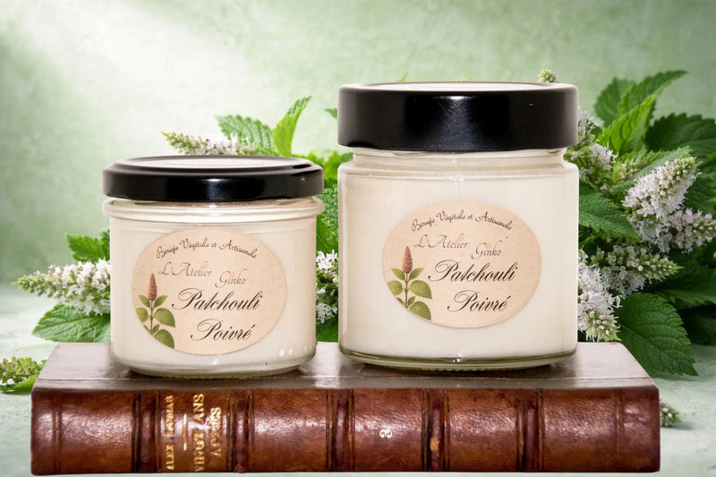 Bougie parfumée Patchouli Poivré L'Atelier Ginko - Boutique en Ligne