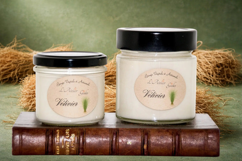 Bougie parfumée Vétivier L'Atelier Ginko - Boutique en Ligne