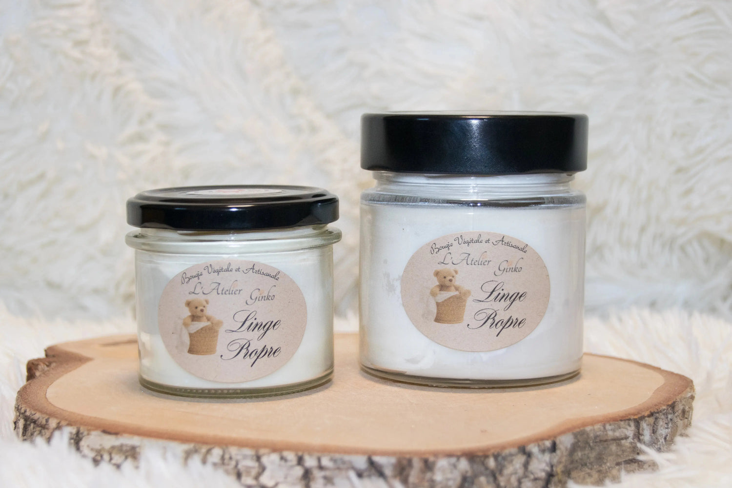 Bougie parfumée Linge Propre - L'Atelier Ginko - Boutique en Ligne