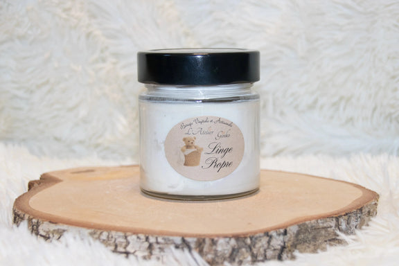 Bougie parfumée Linge Propre - L'Atelier Ginko - Boutique en Ligne