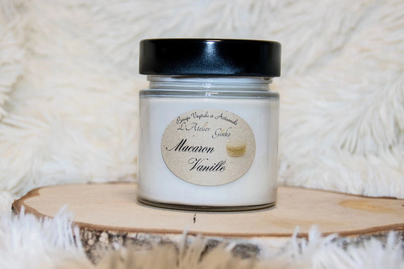 Bougie parfumée Macaron Vanille L'Atelier Ginko - Boutique en Ligne