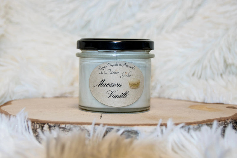 Bougie parfumée Macaron Vanille L'Atelier Ginko - Boutique en Ligne