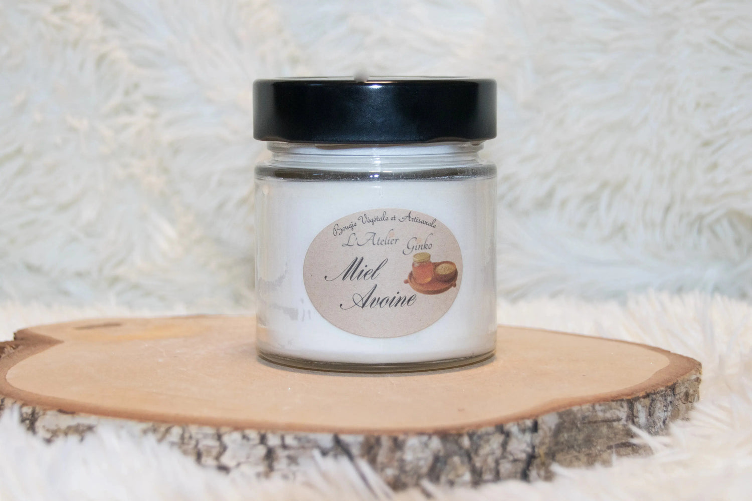 Bougie parfumée Miel Avoine - L'Atelier Ginko - Boutique en Ligne