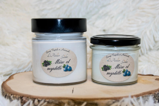 Bougie parfumée Mûre et myrtille L'Atelier Ginko - Boutique en Ligne