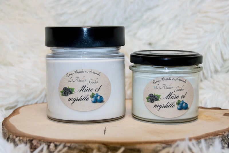 Bougie parfumée Mûre et myrtille L'Atelier Ginko - Boutique en Ligne
