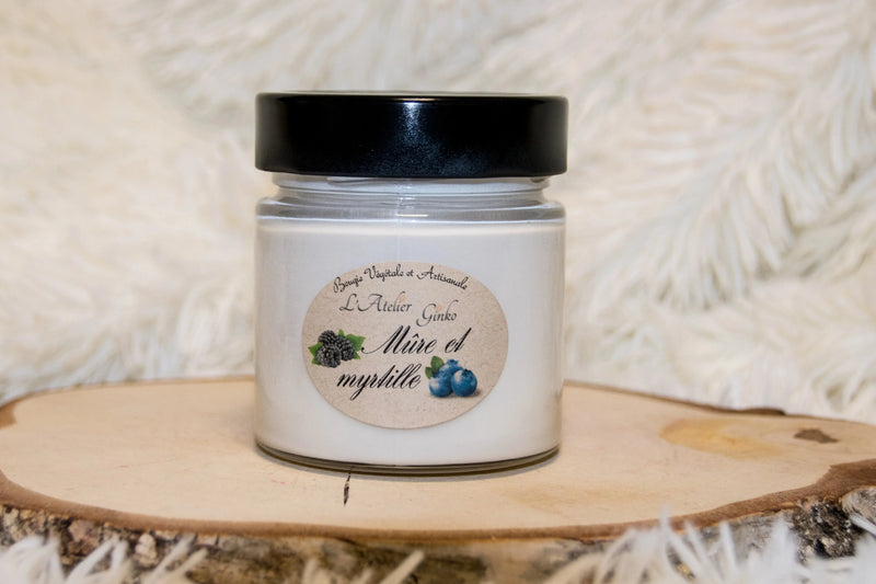 Bougie parfumée Mûre et myrtille L'Atelier Ginko - Boutique en Ligne