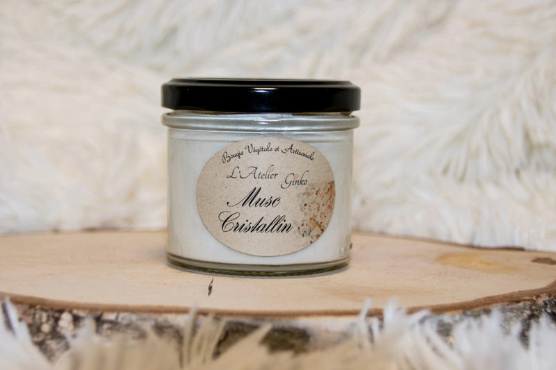 Bougie parfumée Musc Cristallin L'Atelier Ginko - Boutique en Ligne