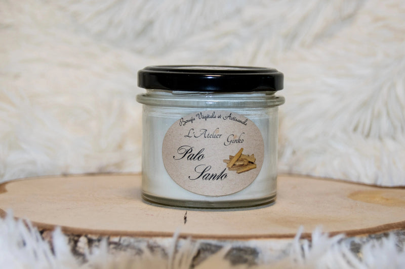 Bougie parfumée Palo Santo L'Atelier Ginko - Boutique en Ligne