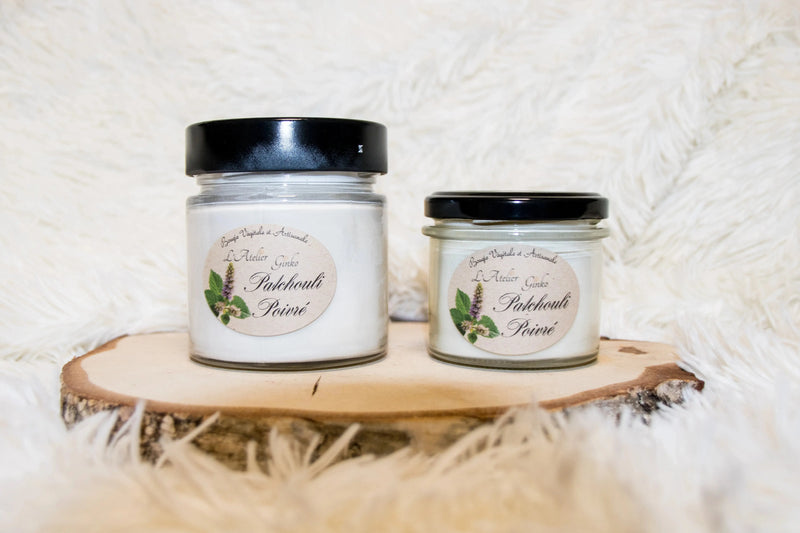 Bougie parfumée Patchouli Poivré L'Atelier Ginko - Boutique en Ligne