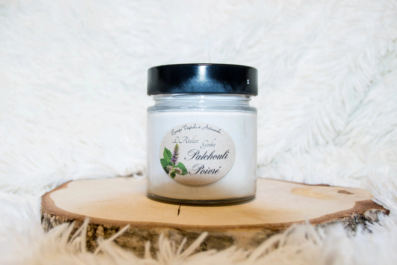 Bougie parfumée Patchouli Poivré L'Atelier Ginko - Boutique en Ligne