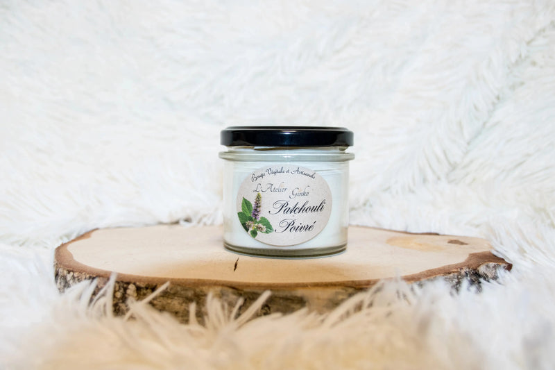 Bougie parfumée Patchouli Poivré L'Atelier Ginko - Boutique en Ligne