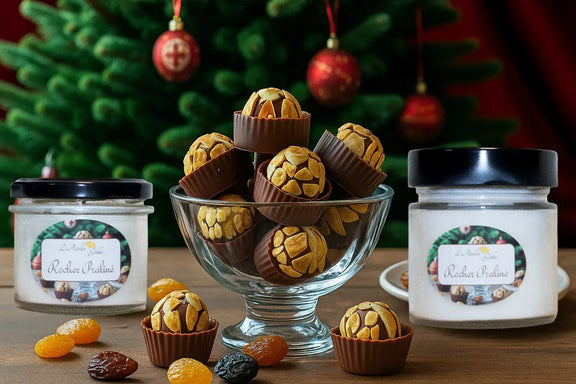 Bougie parfumée Rocher praliné - L'Atelier Ginko - Boutique en Ligne