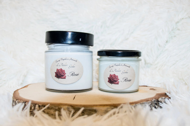 Bougie parfumée Rose L'Atelier Ginko - Boutique en Ligne
