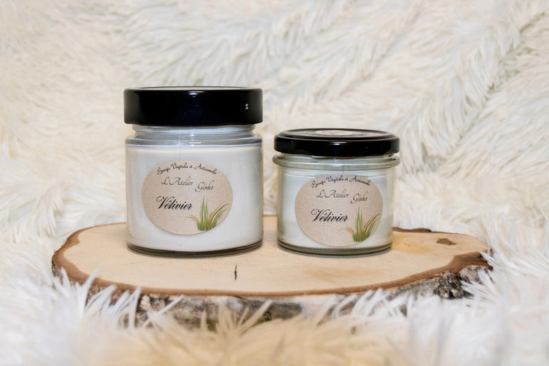 Bougie parfumée Vétivier L'Atelier Ginko - Boutique en Ligne