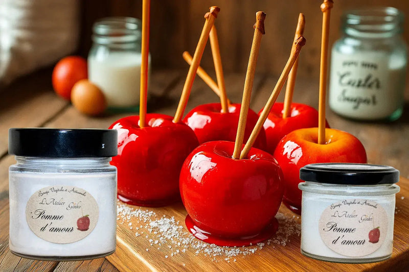 Bougie parfumée Pomme d'Amour L'Atelier Ginko - Boutique en Ligne