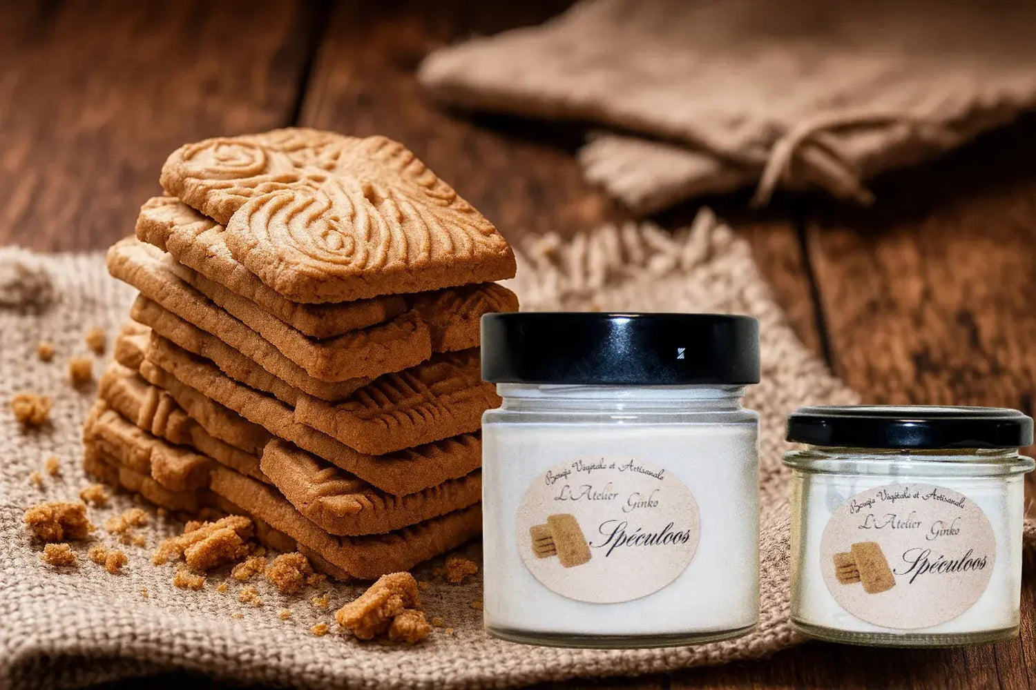 Bougie parfumée Spéculoos L'Atelier Ginko - Boutique en Ligne