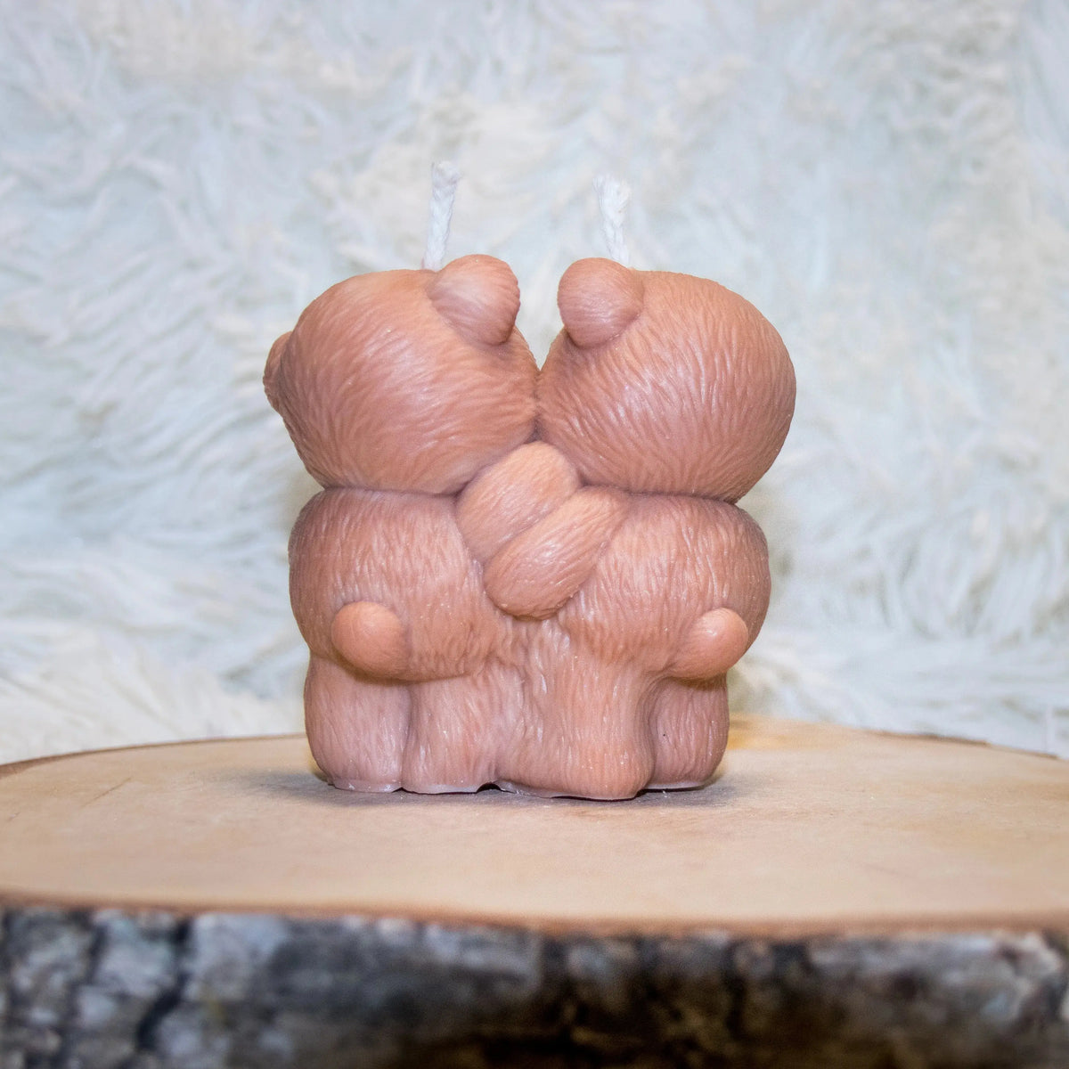 Bougie artisanale mariage Couple Ours L'Atelier Ginko - Boutique en Ligne