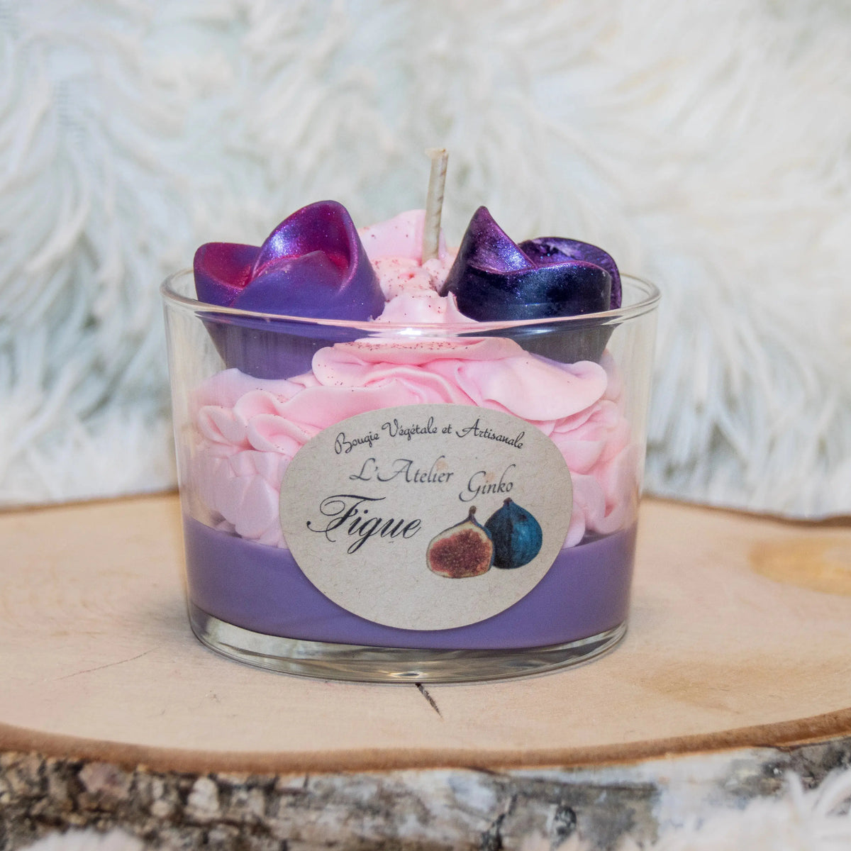 Bougie chantilly Figue L'Atelier Ginko - Boutique en Ligne