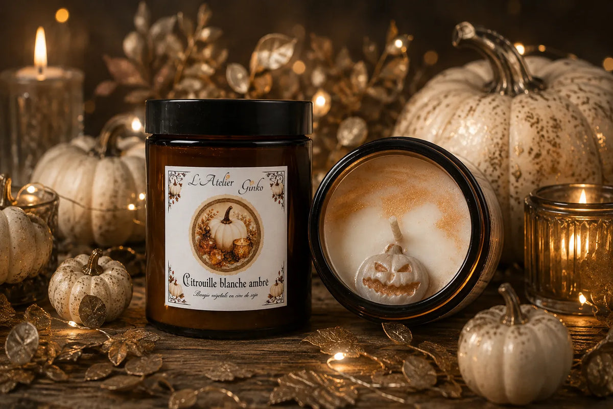 Bougie parfumée Citrouille Blanche Ambrée