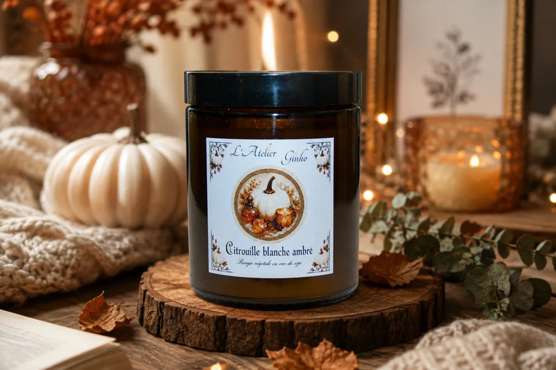 Bougie parfumée Citrouille Blanche Ambrée