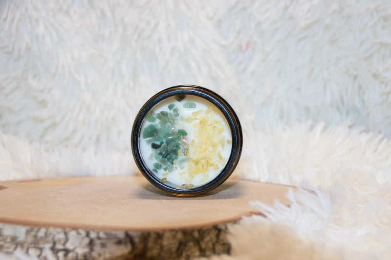 Bougie parfumée Lithothérapie Abondance - L'Atelier Ginko - Boutique en Ligne