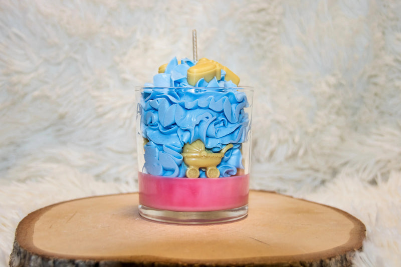 Bougie artisanale naissance personnalisable L'Atelier Ginko - Boutique en Ligne